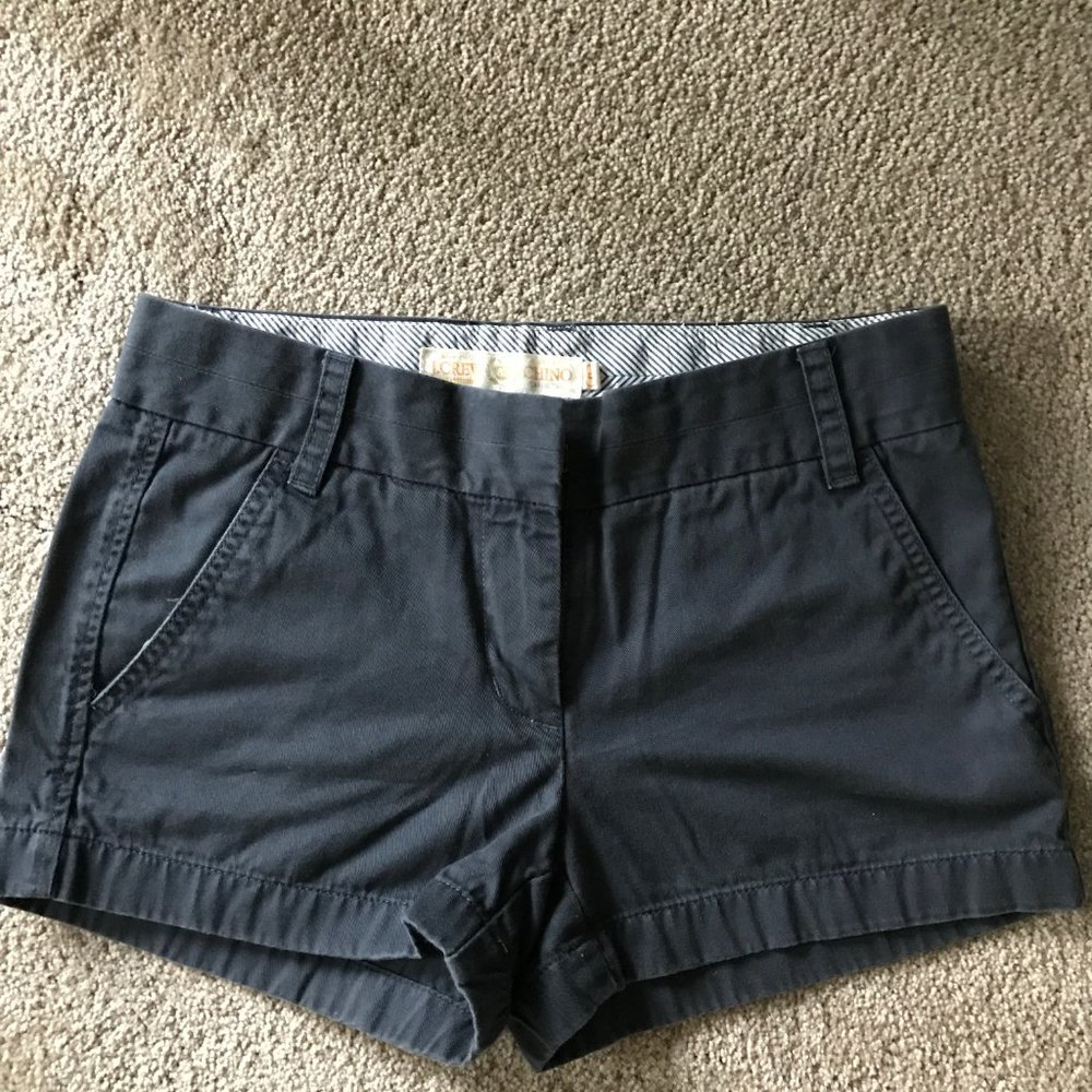 J. Crew Chino Shorts Indigo Blue Size 0